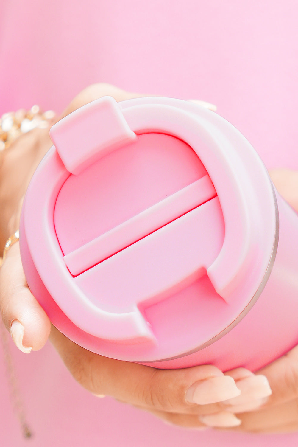 Pink Portable Travel Insulated Coffee Tumbler Cup