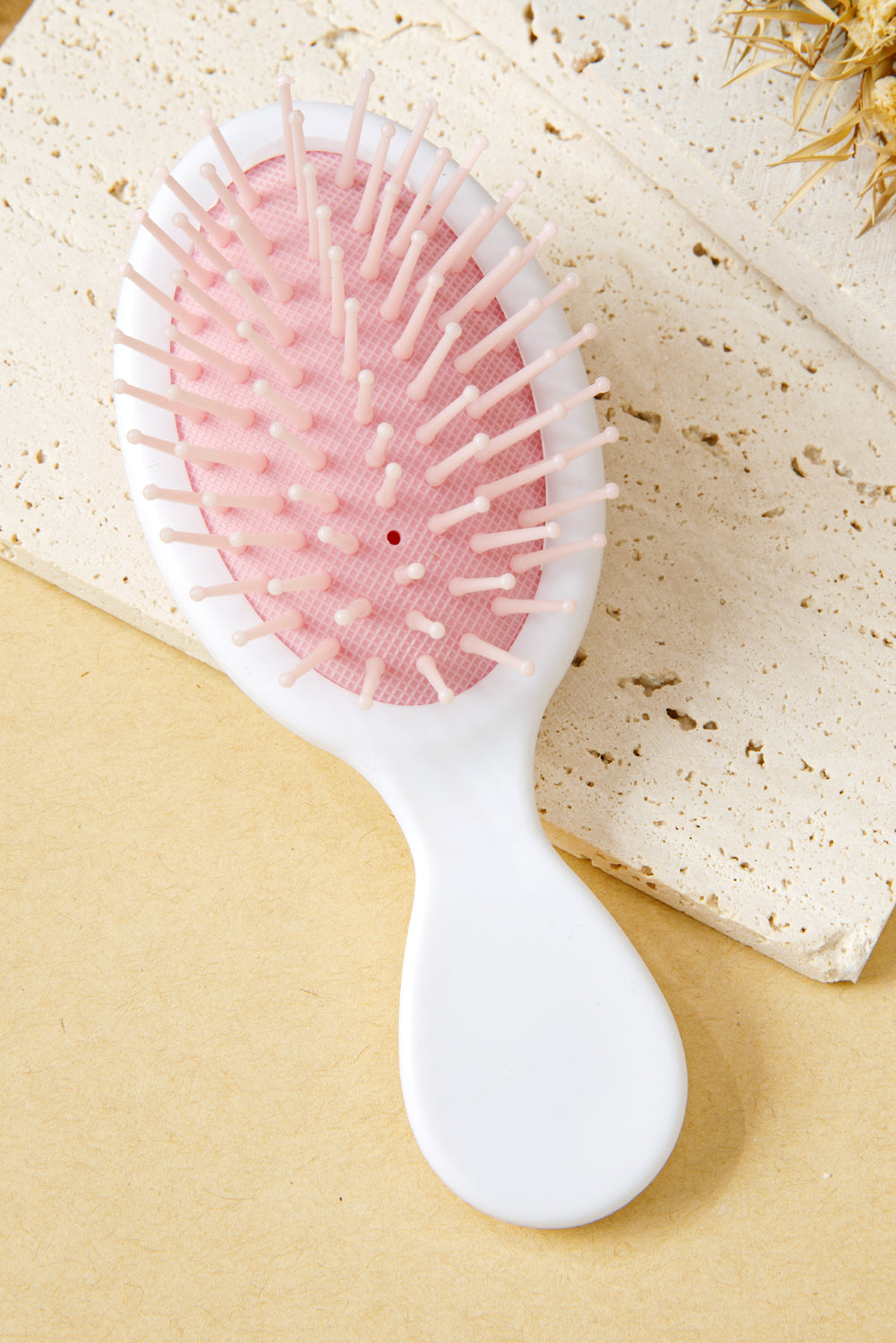 White Cute Bow Scalp Massage Comb