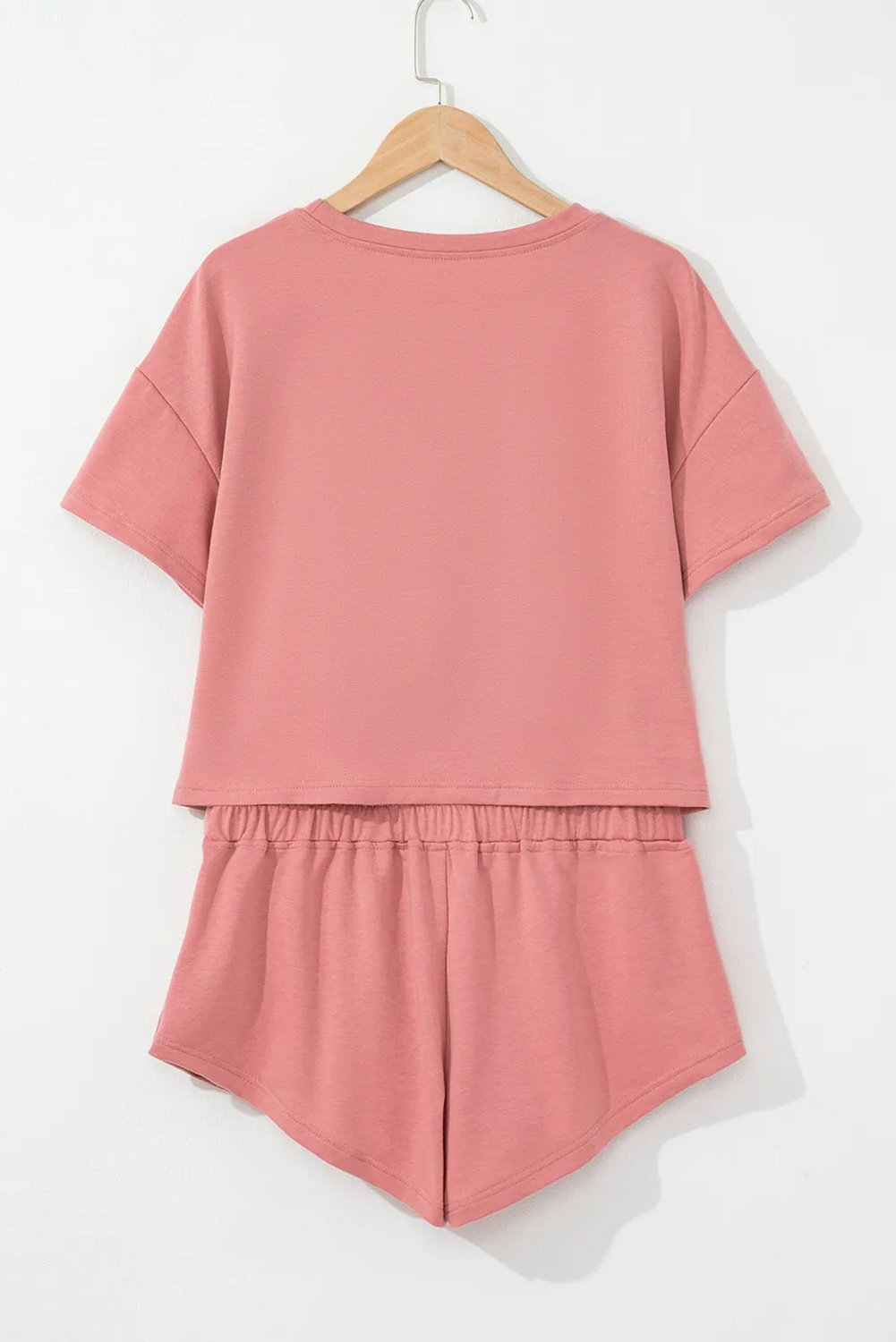 Blossom Horseshoe Sequins Patch Cropped Tee and High Waist Skort Set