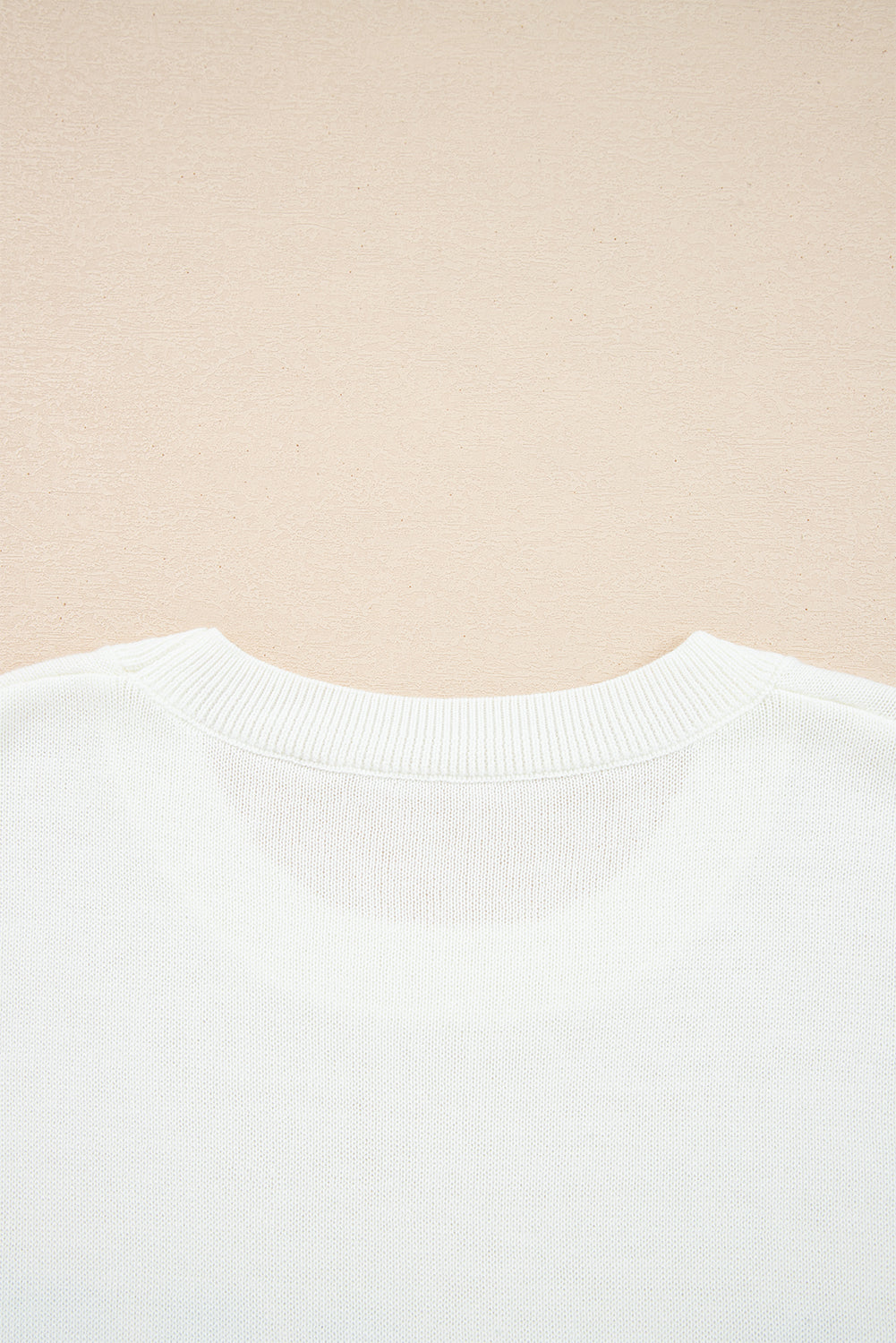 White Sequins GAME DAY Graphic Round Neck Sweater