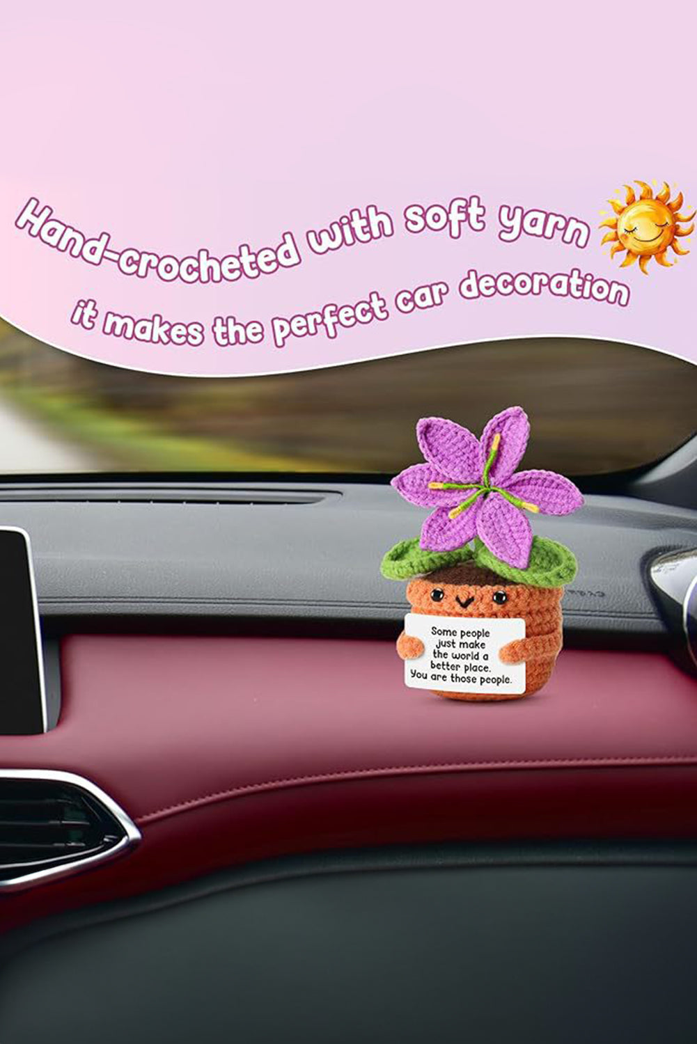 Orchid Bouquet Emotional Support Crochet Flower Pot Home Decoration