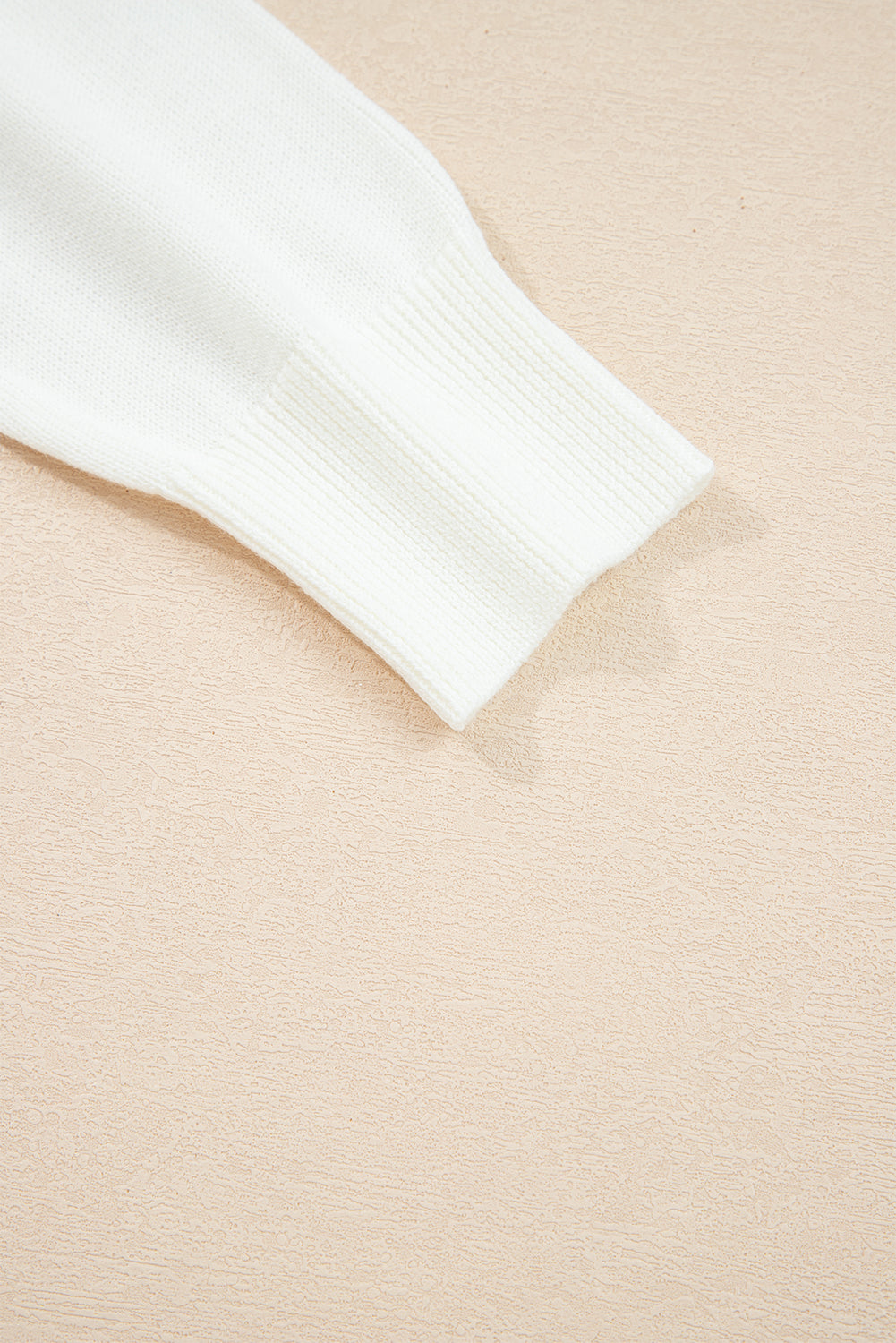 White Sequins GAME DAY Graphic Round Neck Sweater