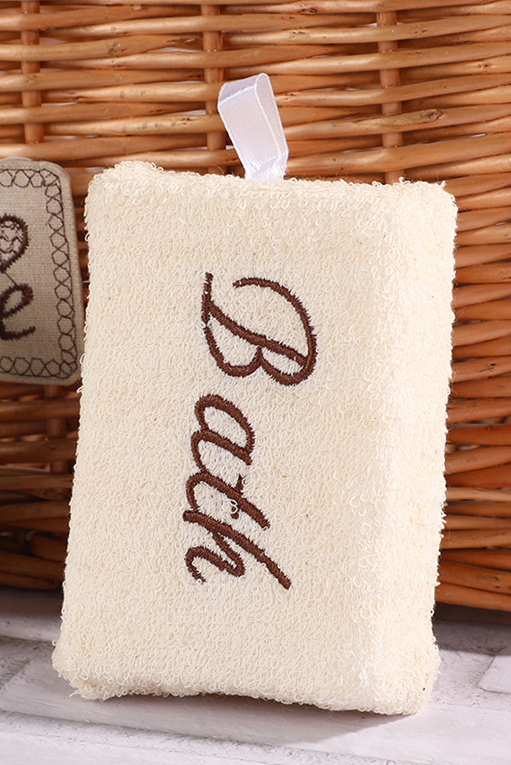 White Natural Loofah Bath Sponge