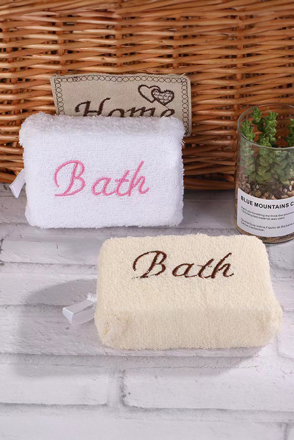 White Natural Loofah Bath Sponge