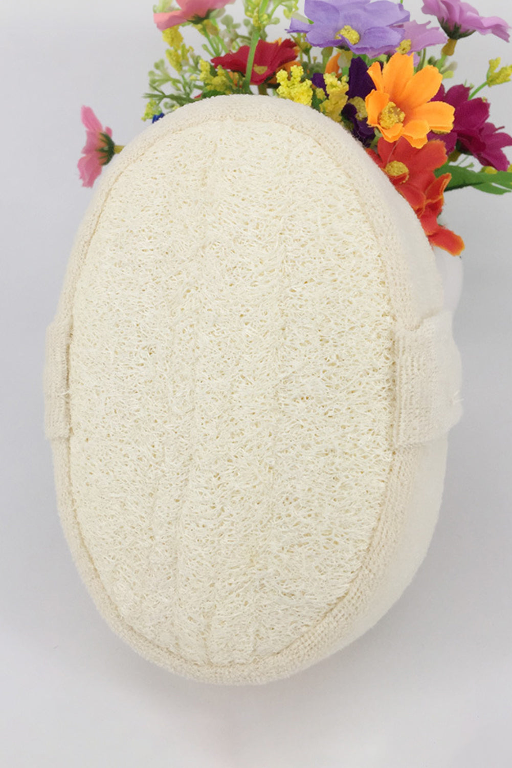 White Loofah Sponge Bath Towel Wipe