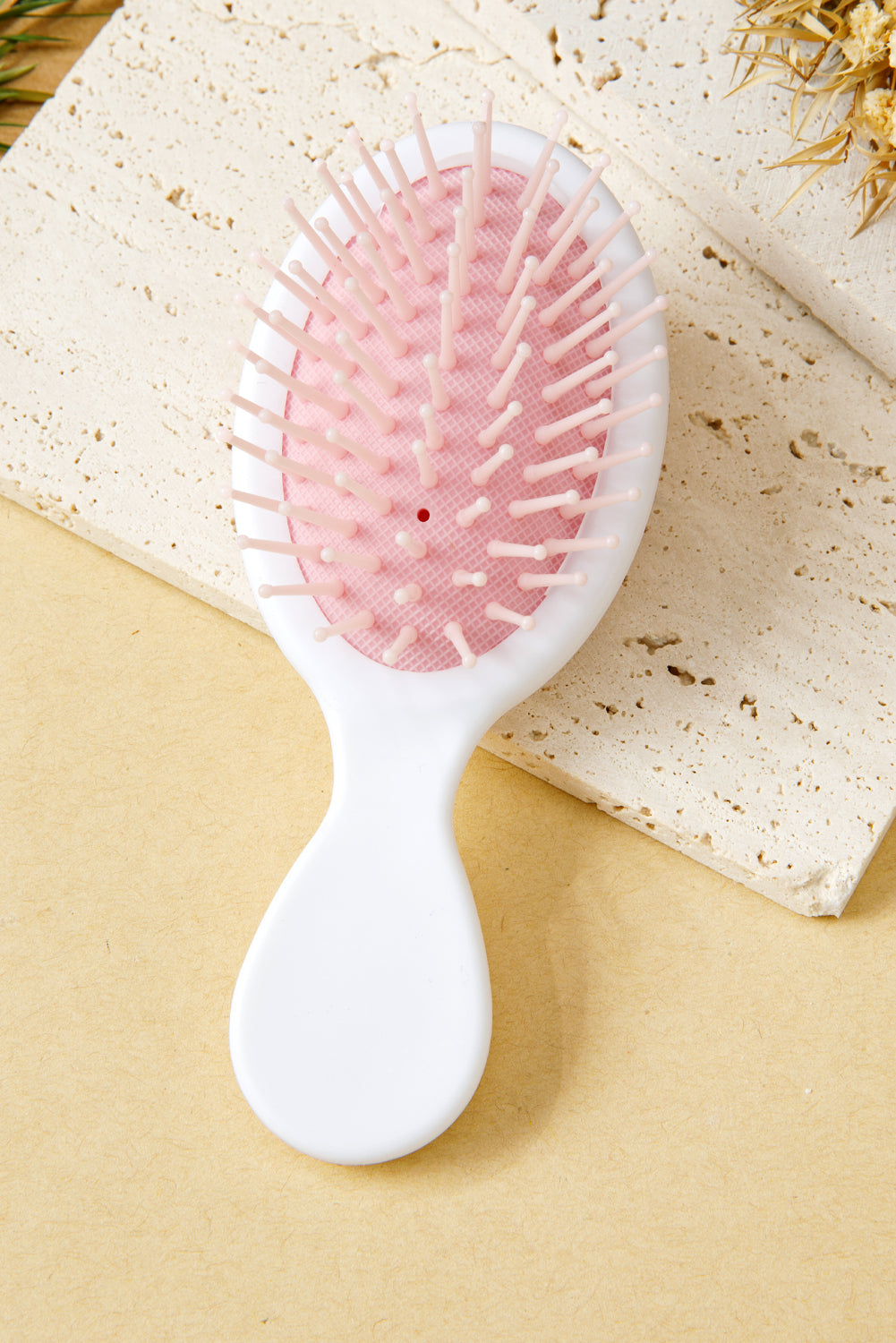 White Cute Bow Scalp Massage Comb